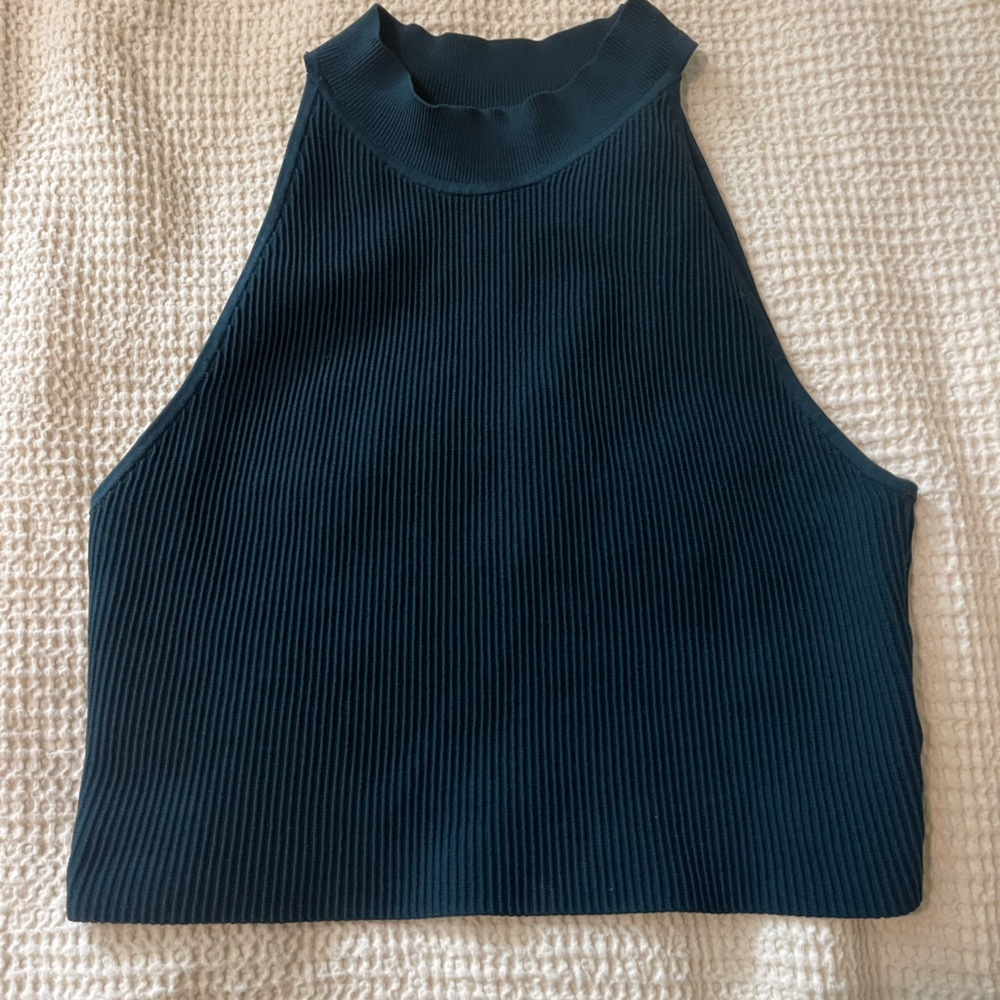 Aritzia Babaton deep teal tank Size large